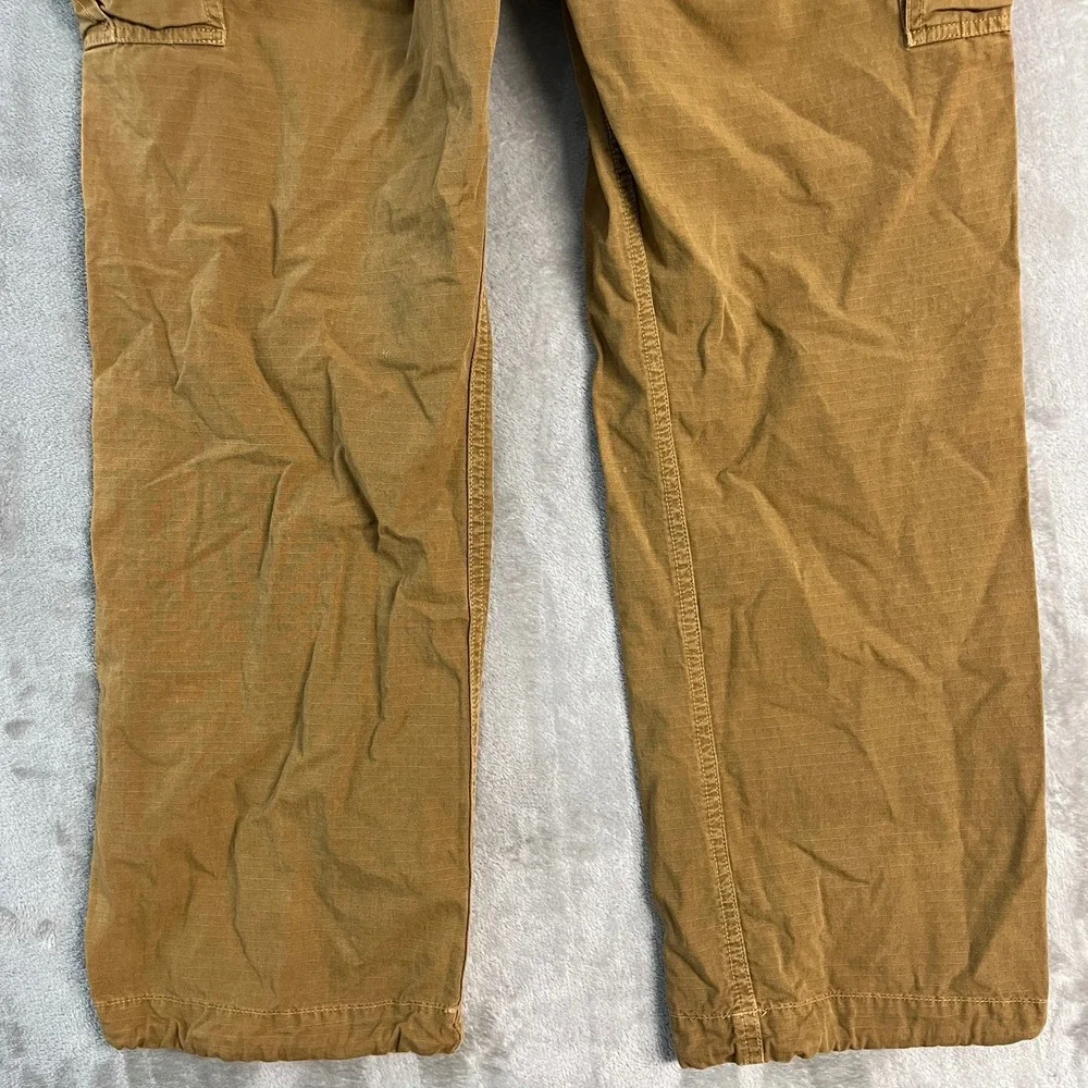 Vintage American Eagle Mens Cargo Pants Brown Ripstop 32x32 (34x31) Utility Gorp